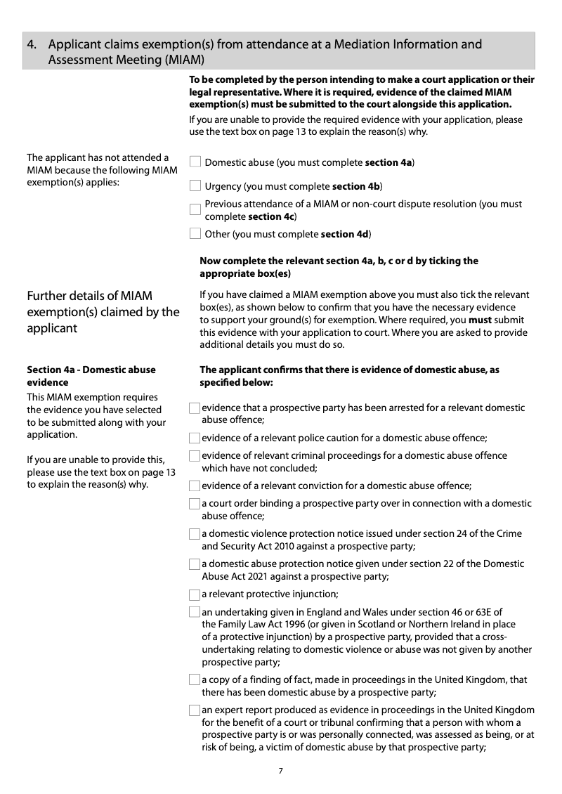 Form A1 Notice of [intention to proceed with] an application for a ...
